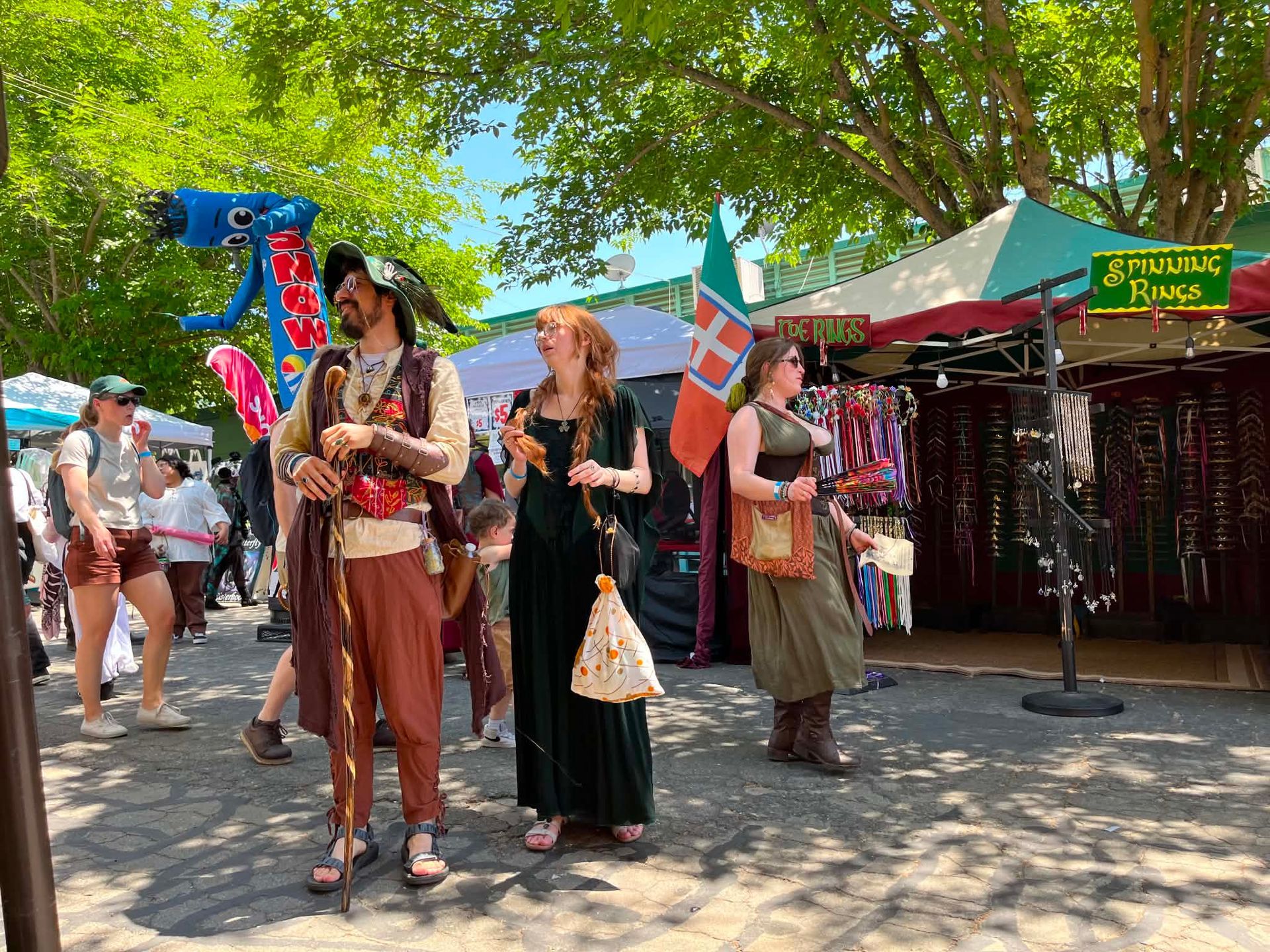 the marketplace at Yosemite Chivalry & Fantasy Festival