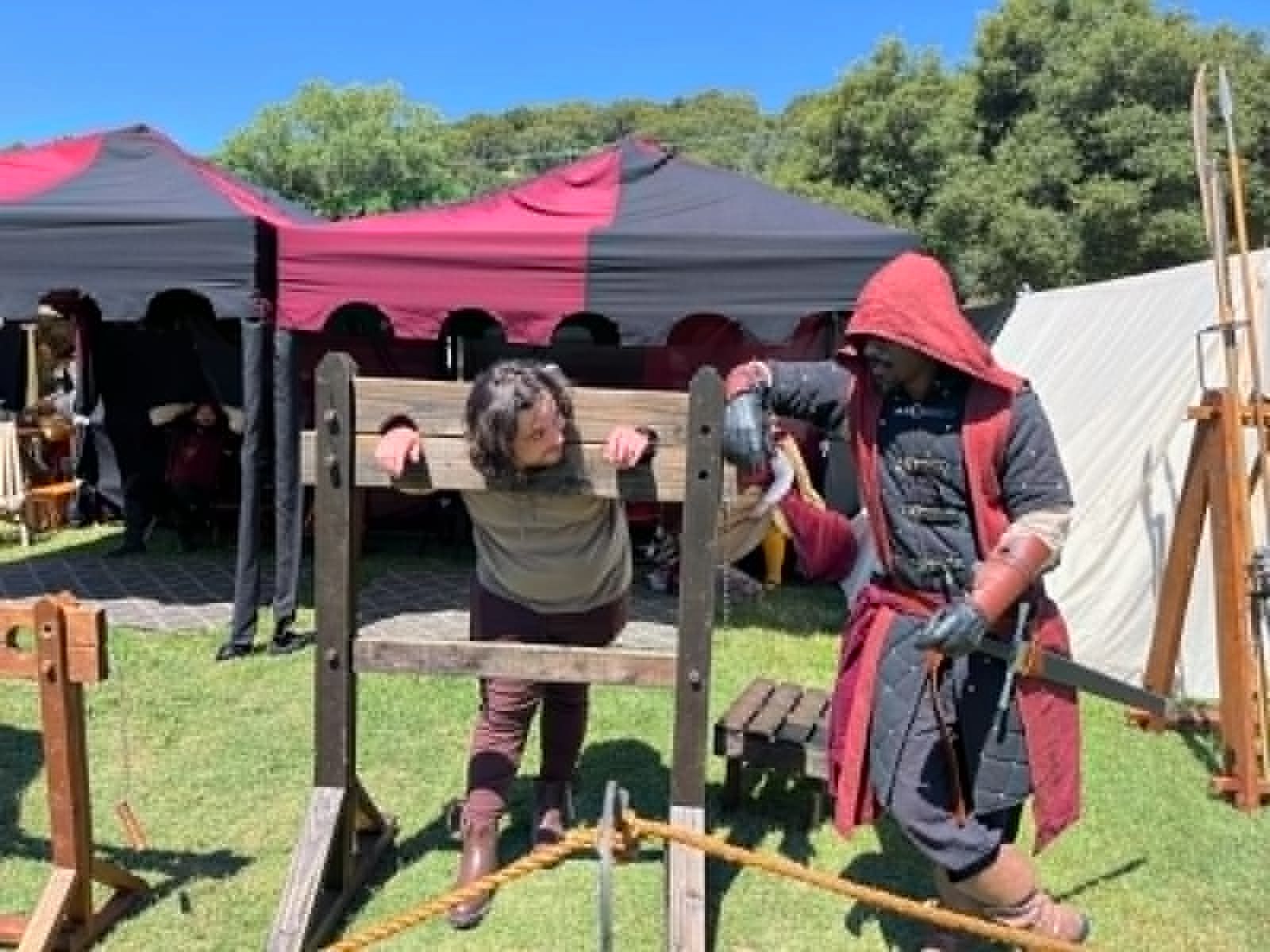 the stocks at yosemite chivalry and fantasy festival
