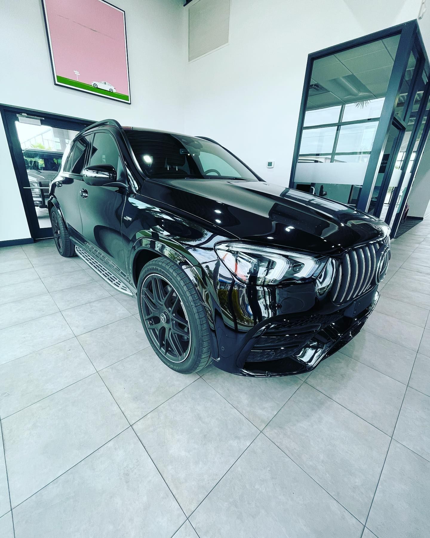 Ceramic Coating on black car