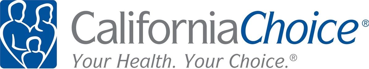 The logo for california choice says your health your choice