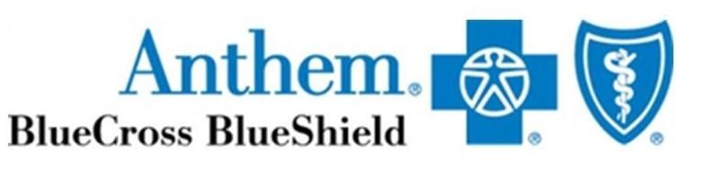 Anthem blue cross blue shield logo on a white background