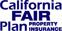 The logo for the california fair property insurance company