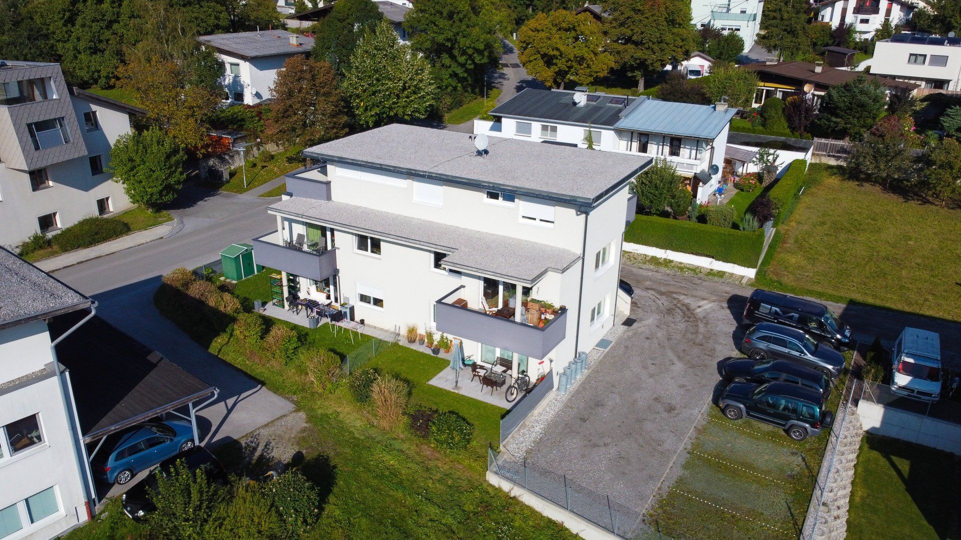 Haus aus der Vogelperspektive