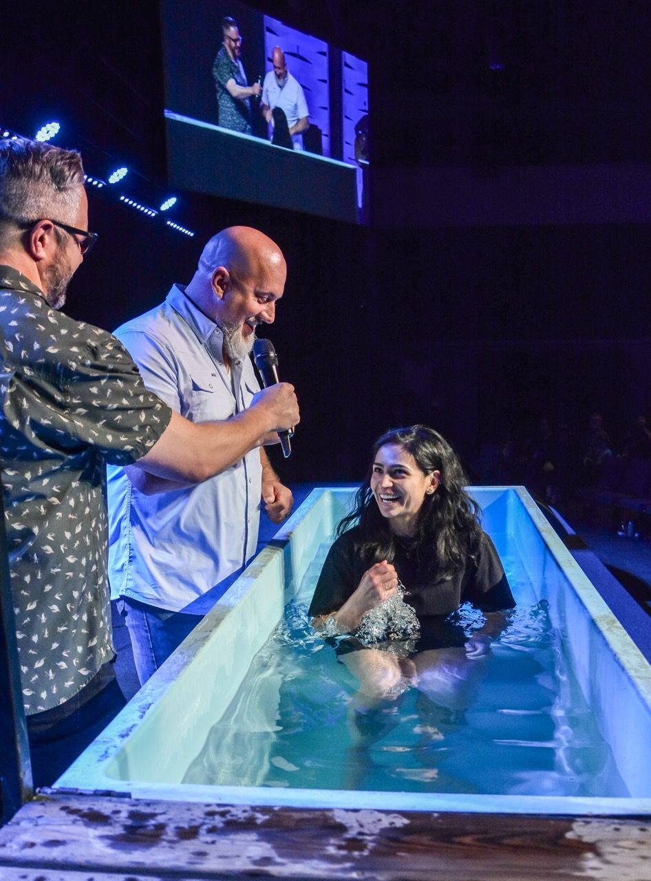 Baptism happens at New Hope Church in Wylie several times a year. Learn more about Jesus at New Hope!