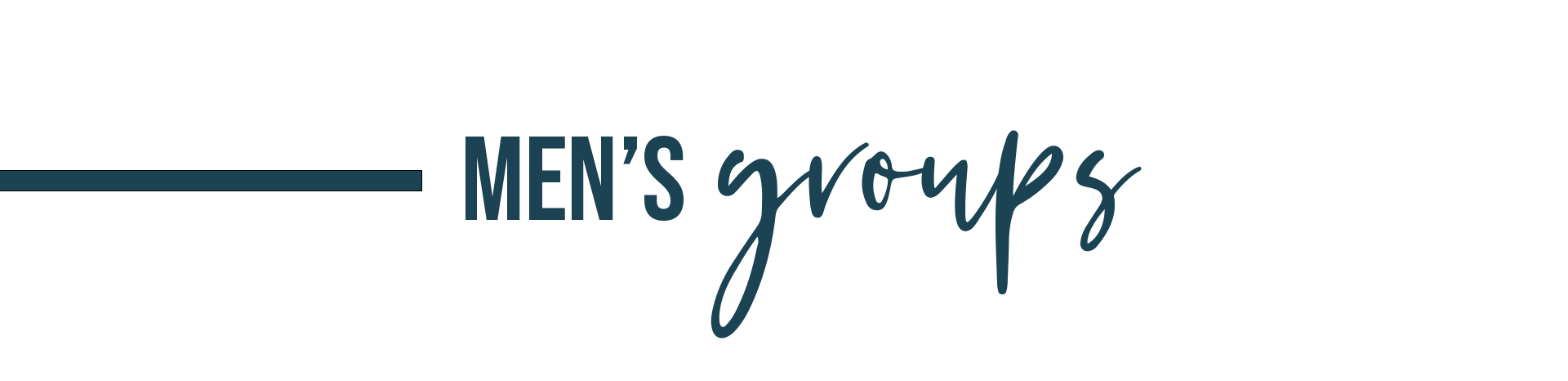 Men's Small Groups