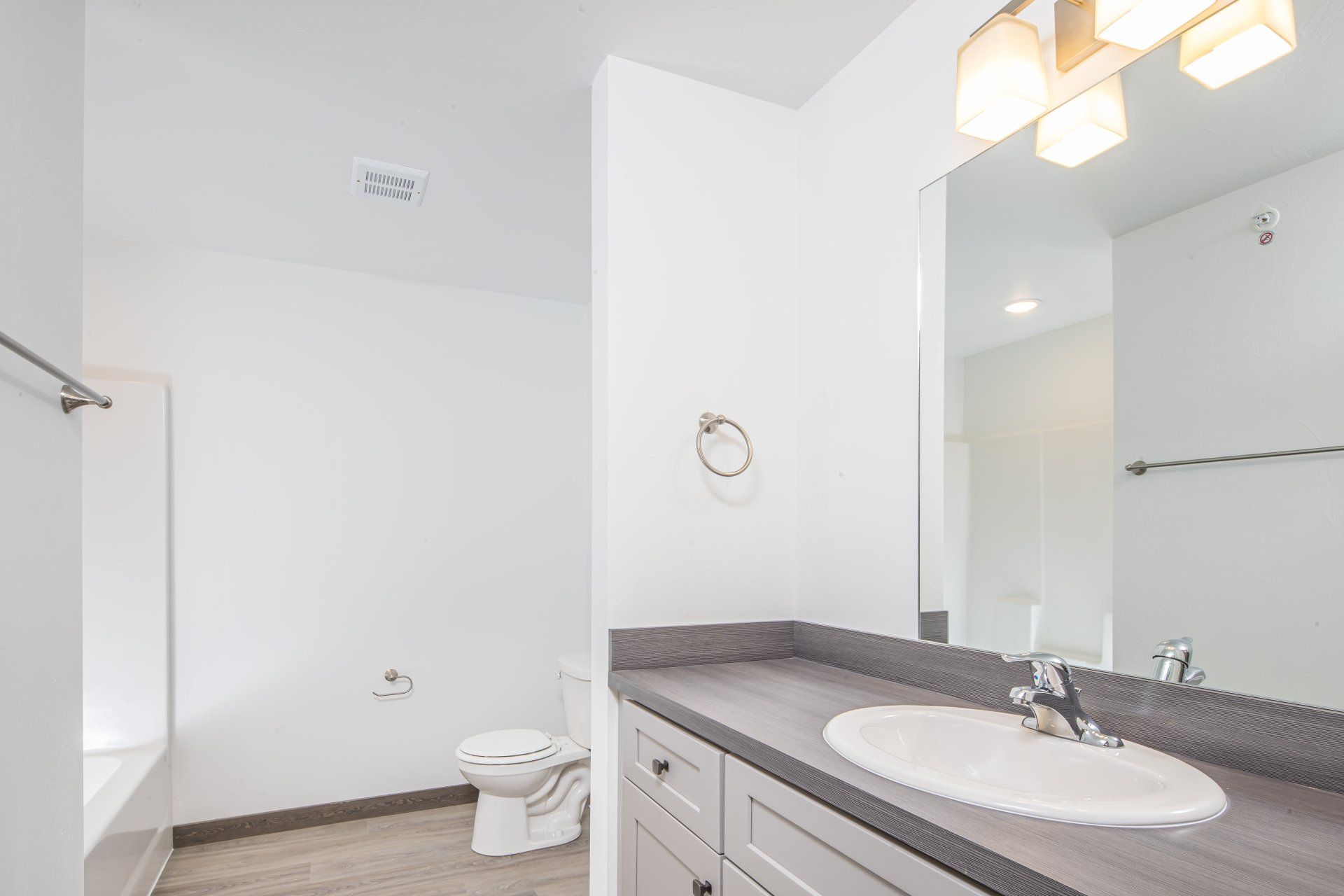 spacious bathroom