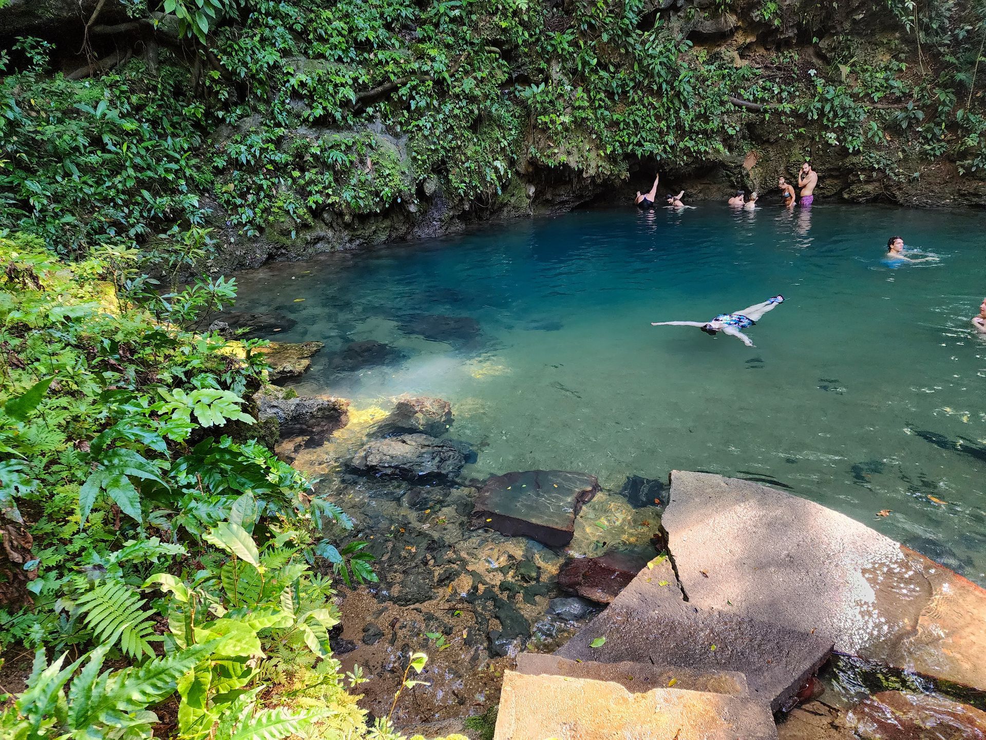Blue hole cenote swim in Belize, departing from Hopkins Village Belize