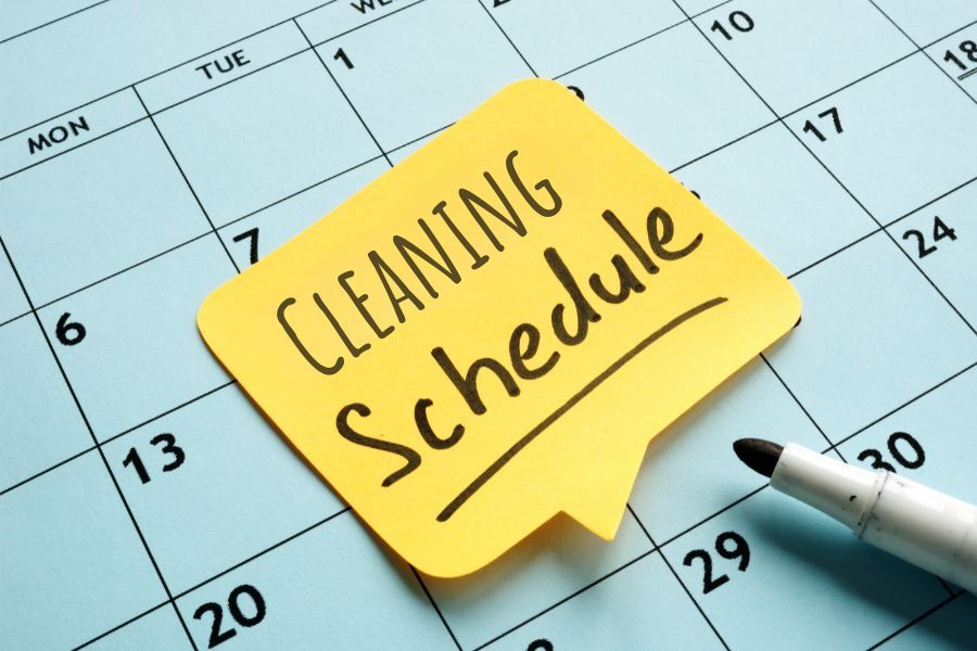 cleaning schedule