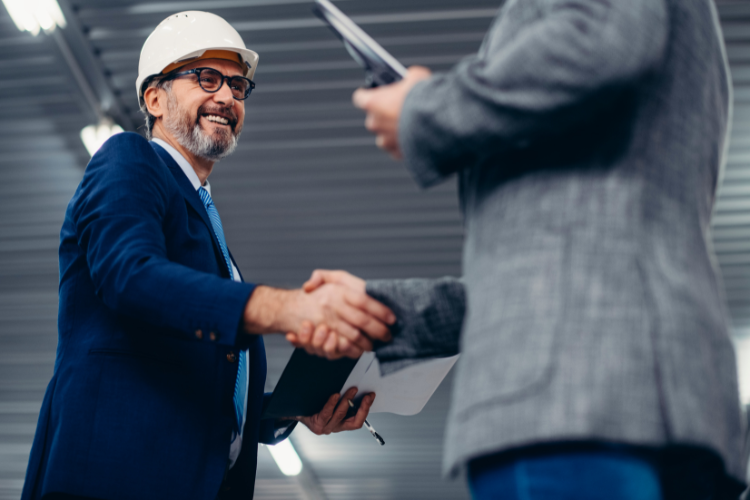 Facility Maintenance Shaking Hands