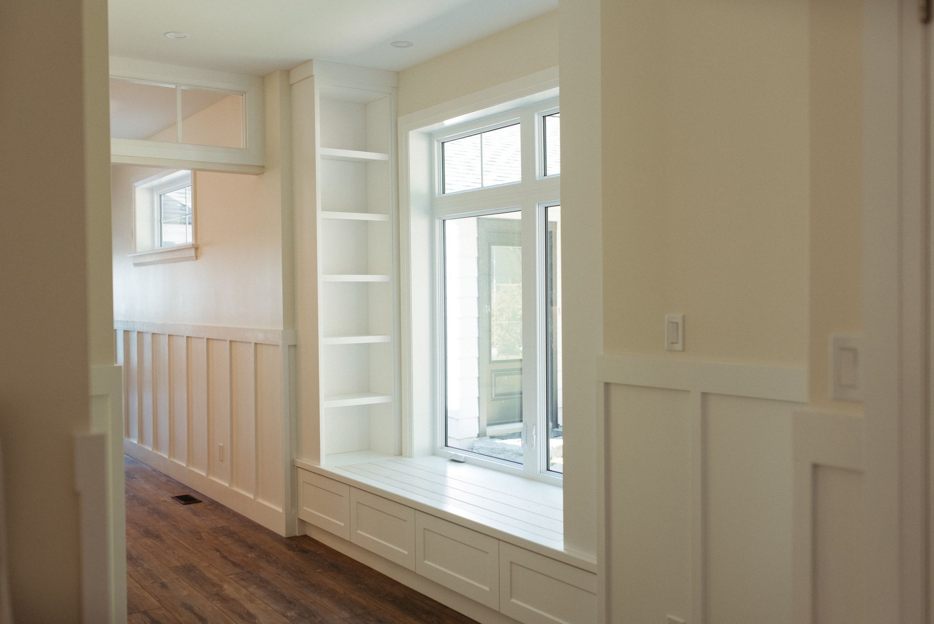 Custom built in cabinet renovation