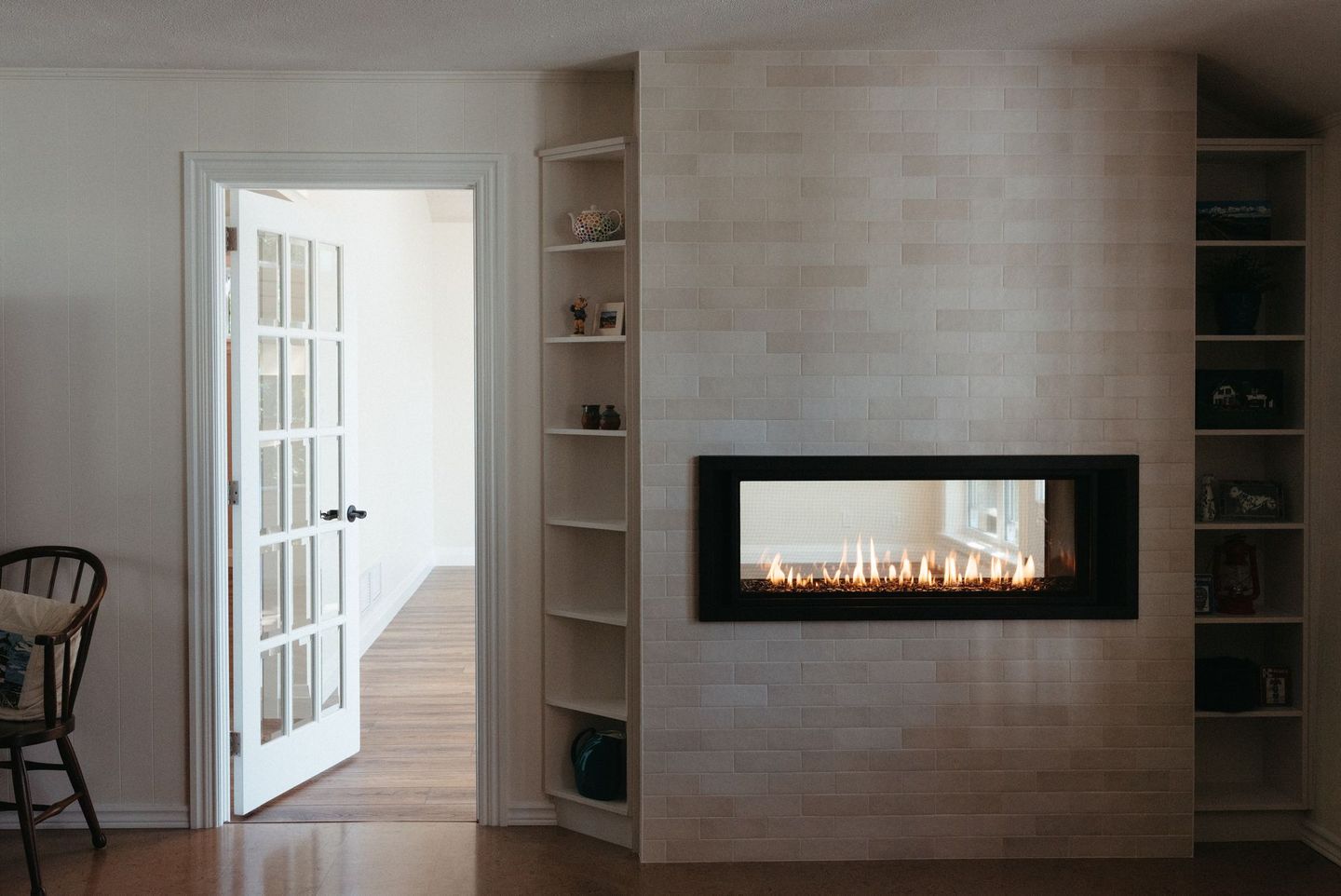 Custom home fireplace renovation