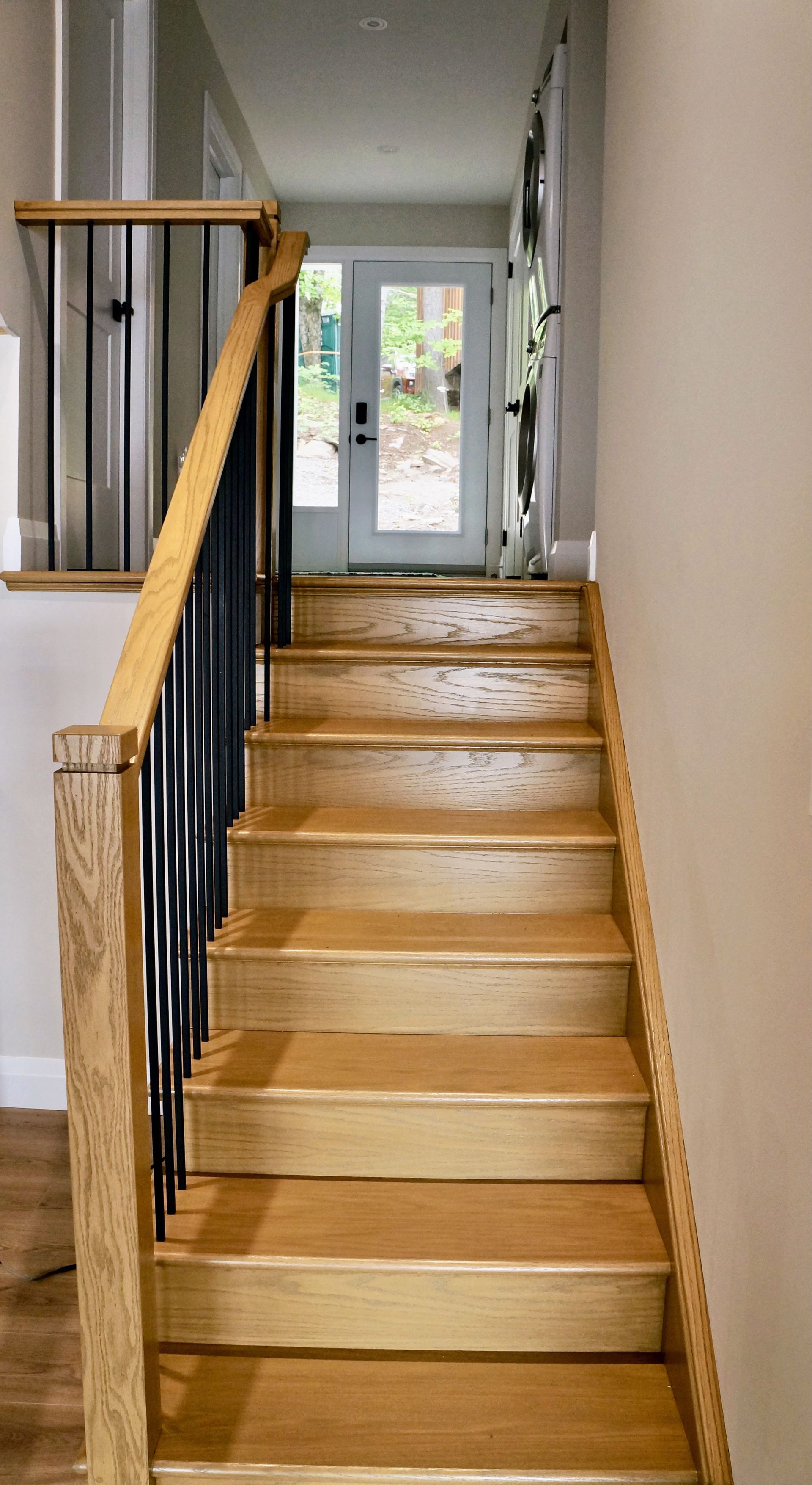 Beautiful cottage stairs renovation
