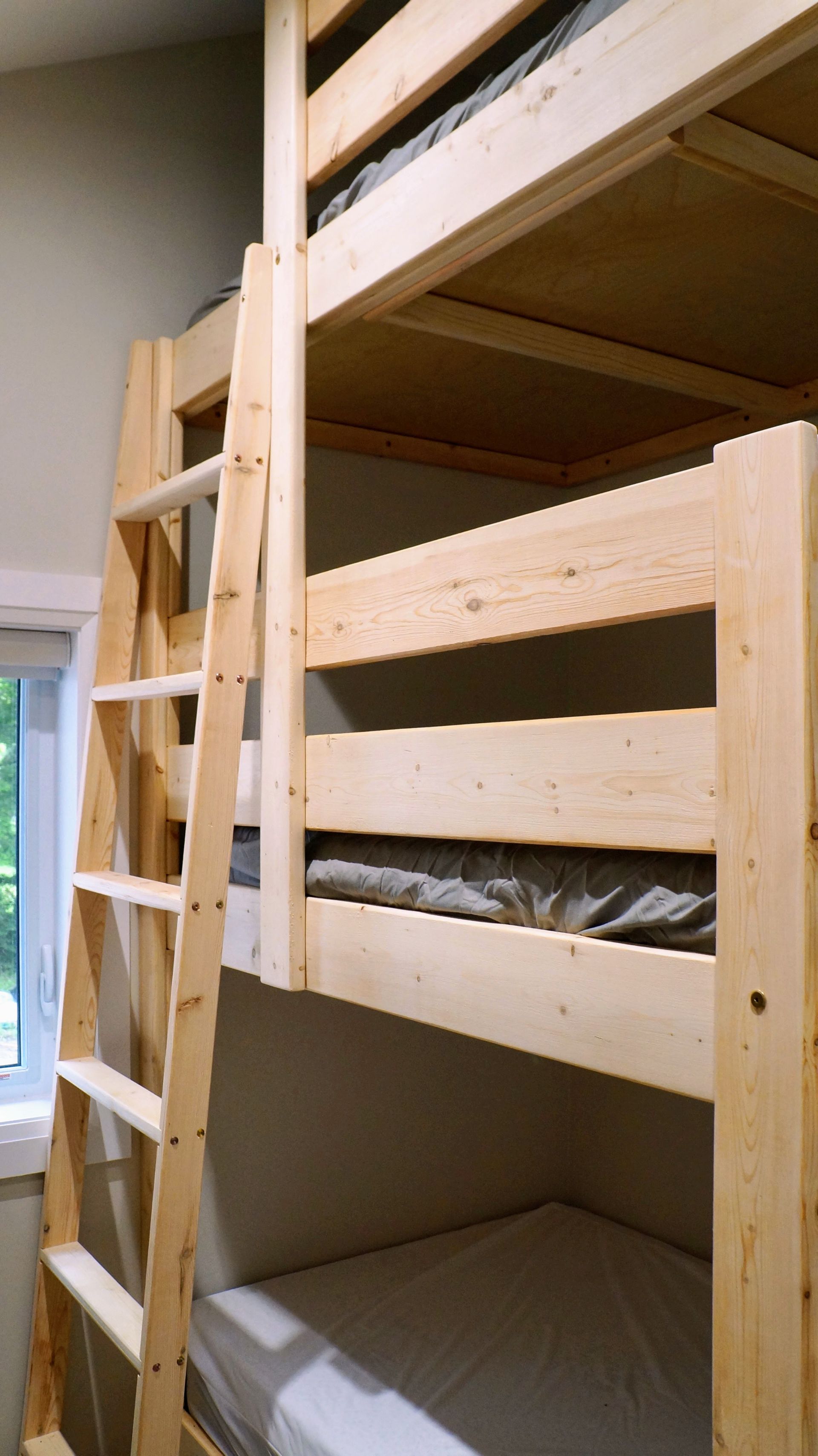 Custom cottage renovation bunk beds