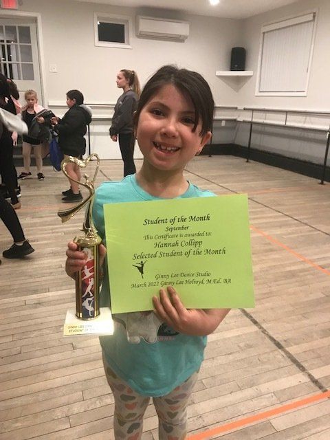 Student of The Month — Bensalem, PA — Ginny Lee Dance Studio Student of The Month — Bensalem, PA — Ginny Lee Dance Studio