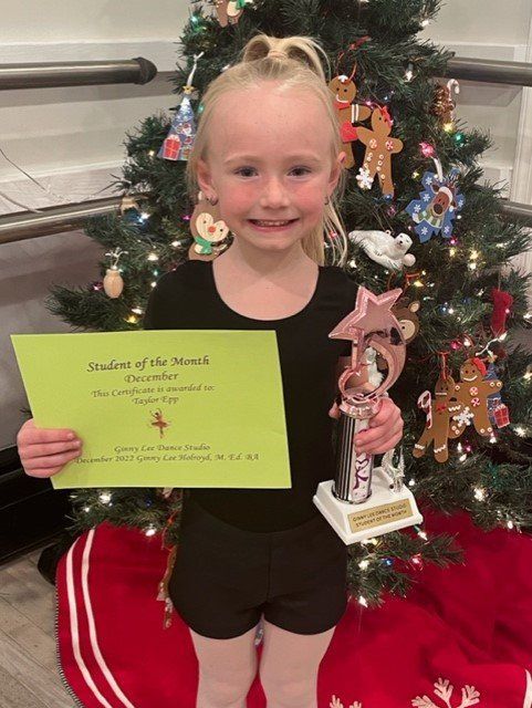 Student For The Month Of December — Bensalem, PA — Ginny Lee Dance Studio