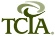 TCIA logo in olive green and gray with stylized curved emblem above the letters