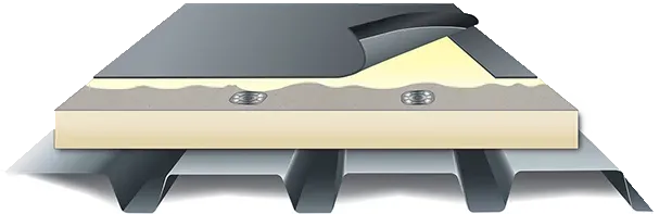Fully Adhered Rubber Roofing Drawing