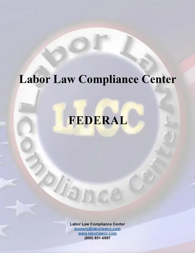 A poster for the labor law compliance center