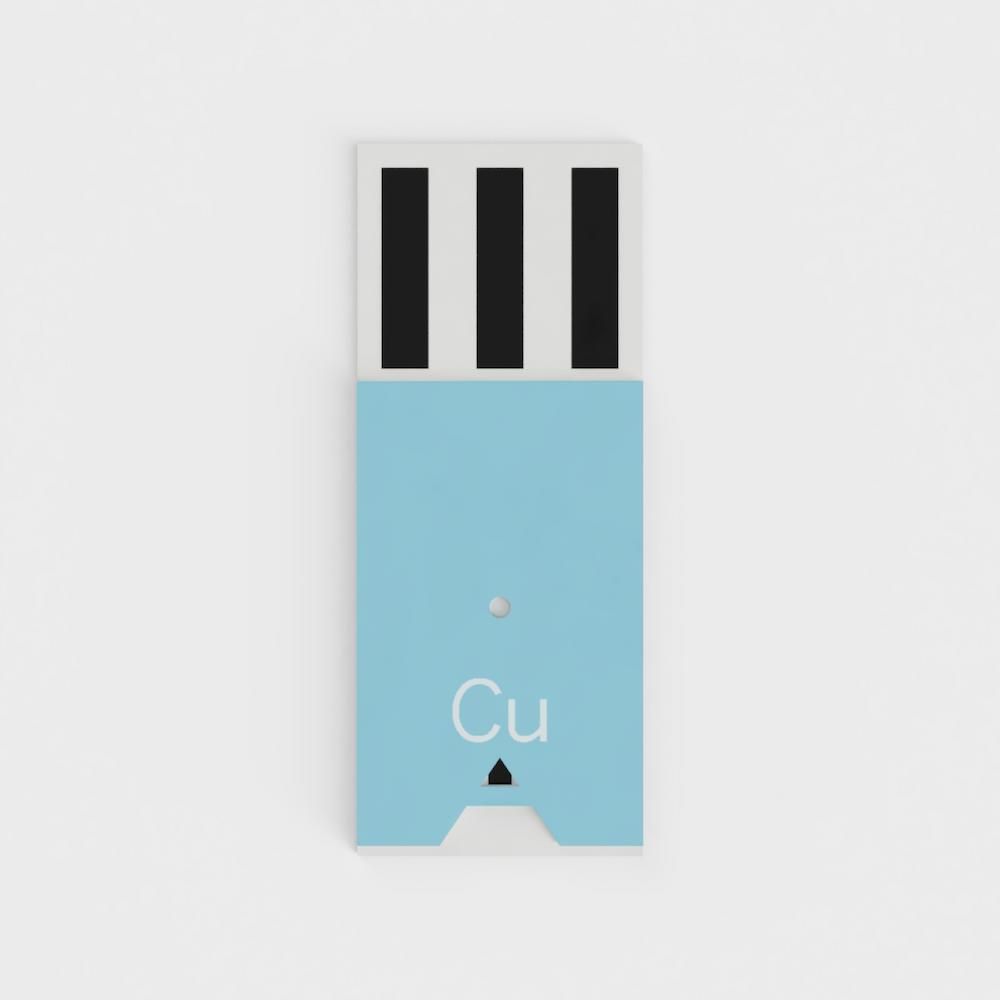 銅離子電化學感測試片