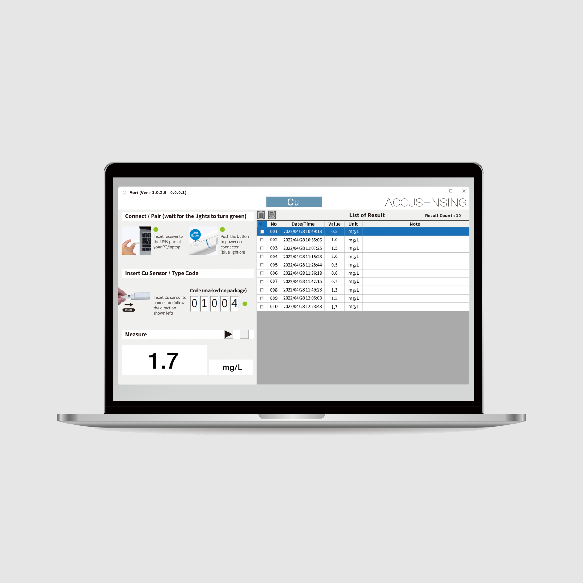 VORI 水質檢測軟體 – 取代傳統水質檢測器