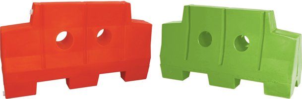 Separador vial de polietileno con estabilizador UV color Naranja o Verde.
