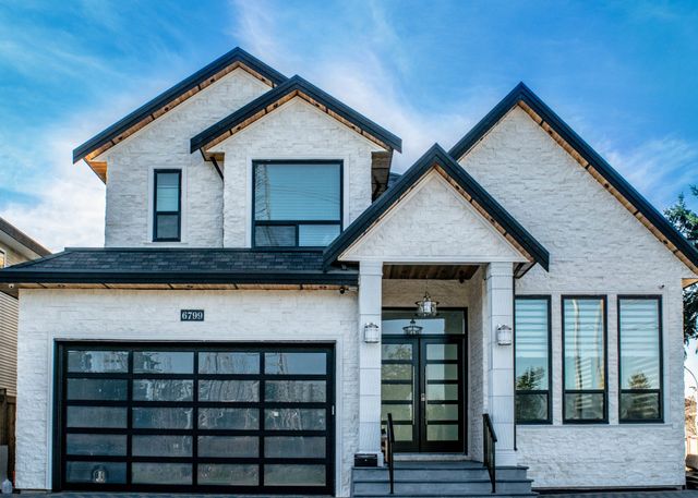 Natural stone on a home exterior