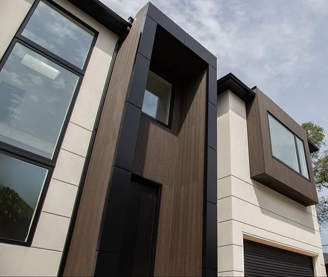 NORTwood fluted panels on a home