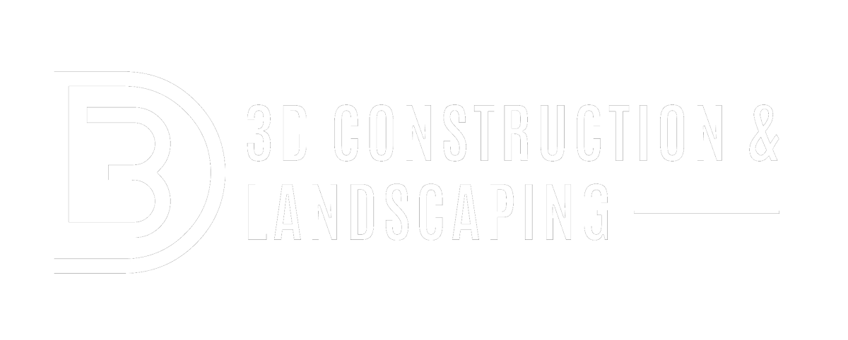 3D construction and Landscaping logo