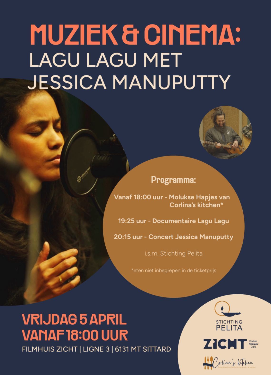 A poster for muziek & cinema lagu lagu met jessica manuputty