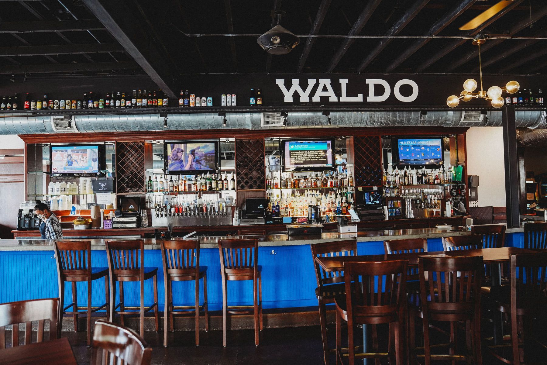 Bar interior with 