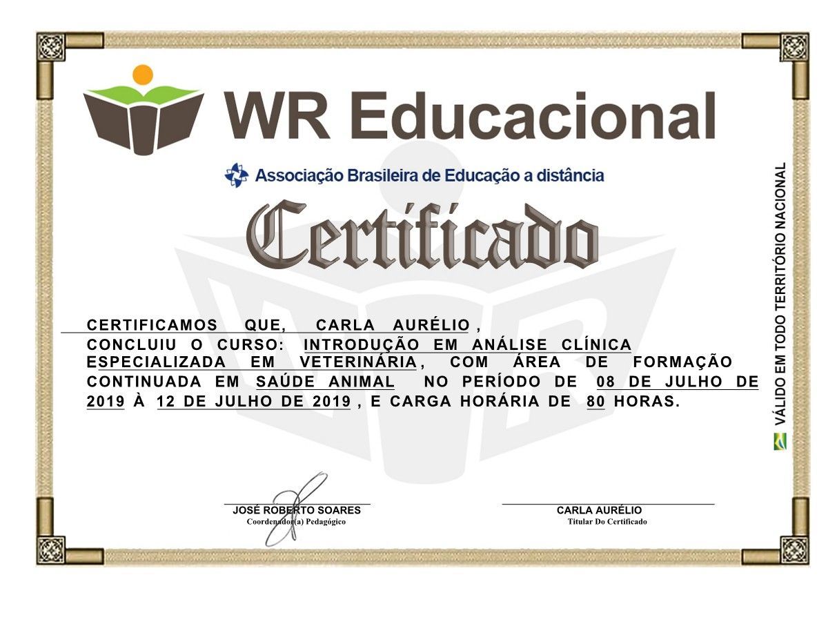 gatil mozziland certificado carla