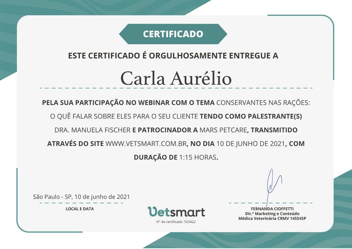 gatil mozziland certificado carla