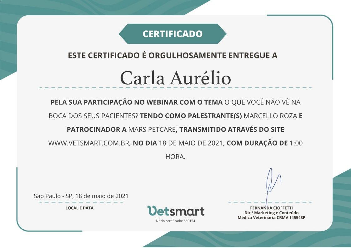 gatil mozziland certificado carla