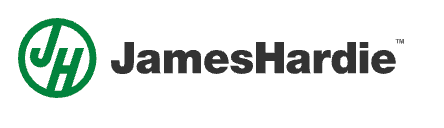 James Hardie logo: green circle with 