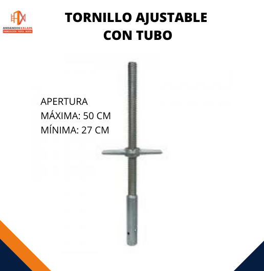 Renta de Tornillo Ajustable con tubo