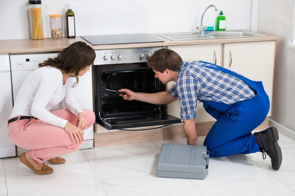 riparazione di un forno