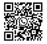 QR code with a WhatsApp logo in the center.