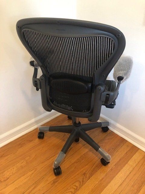 herman miller aeron chair back view