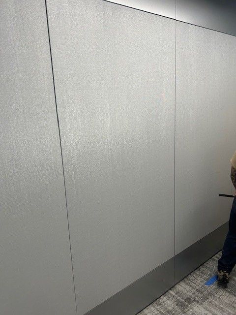 custom tackable wall installation