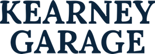 Kearney Garage logo in dark blue text.