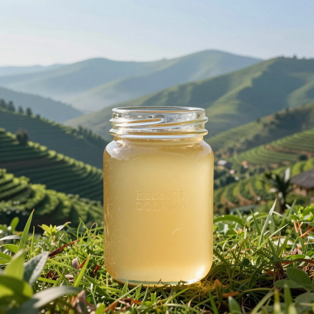 Organic Honey pale gold remote mountain apiaries