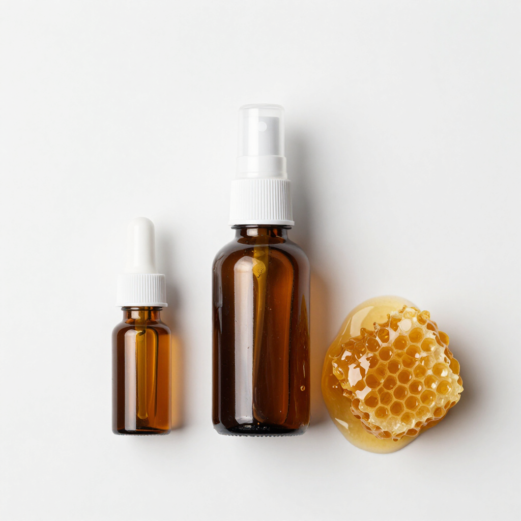 Honey and propolis throat spray formulation