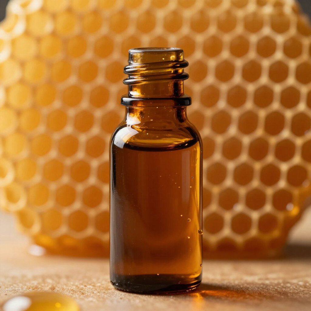 Propolis extract and tincture amber tones