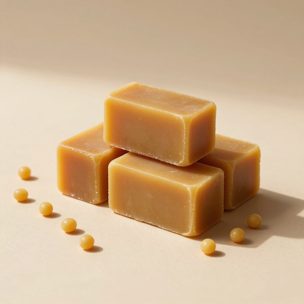 Cosmetic-grade beeswax blocks and pellets