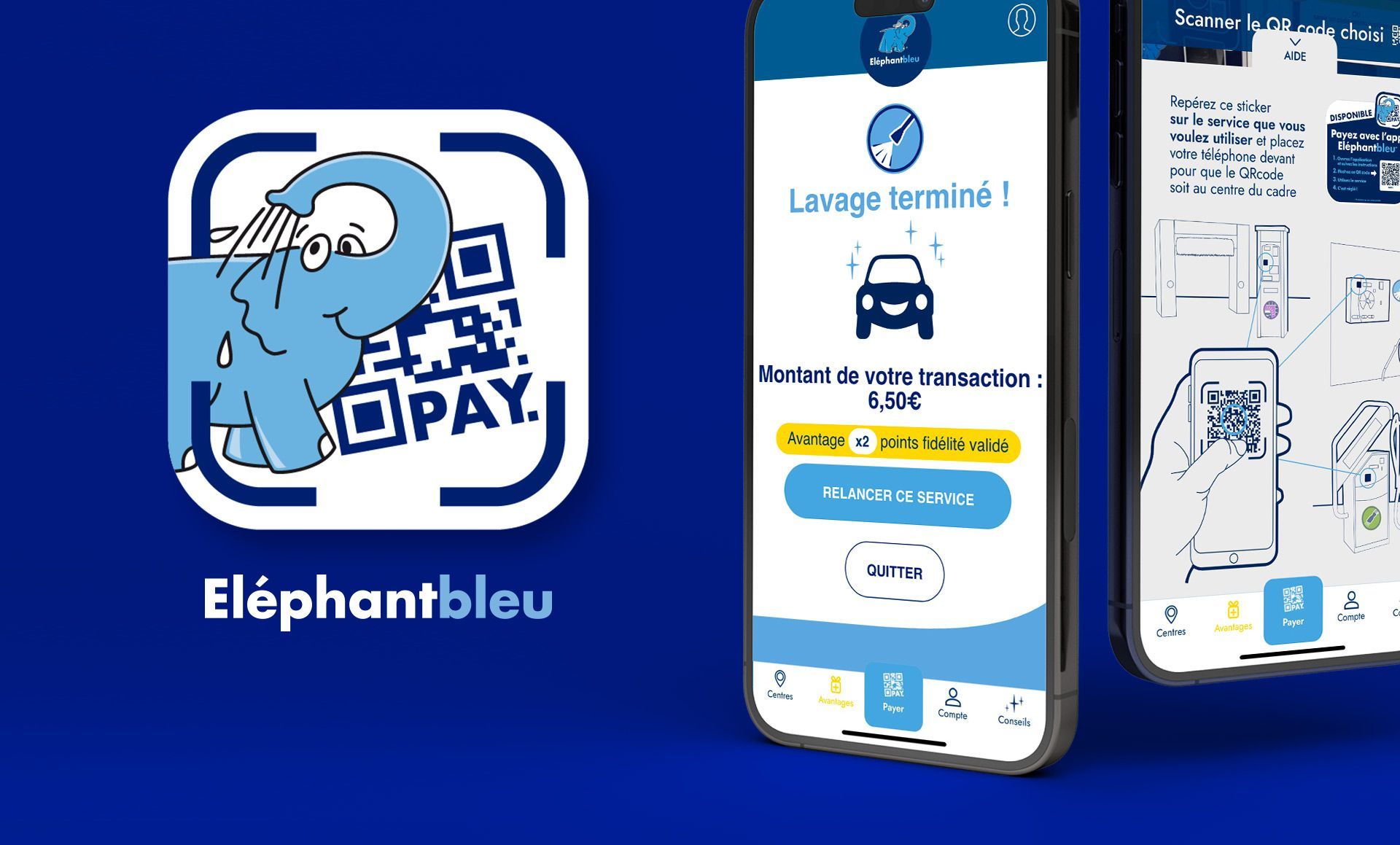 App Elephant Bleu