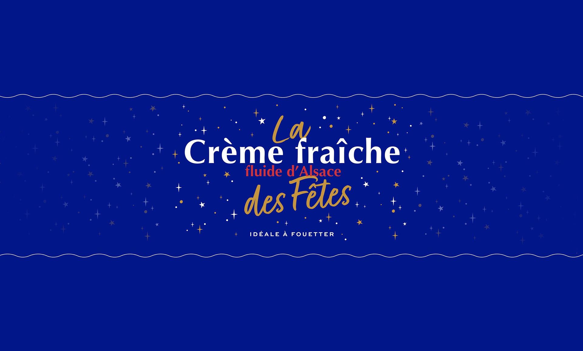 Visuel de la crème fraîche des fêtes Alsace Lait