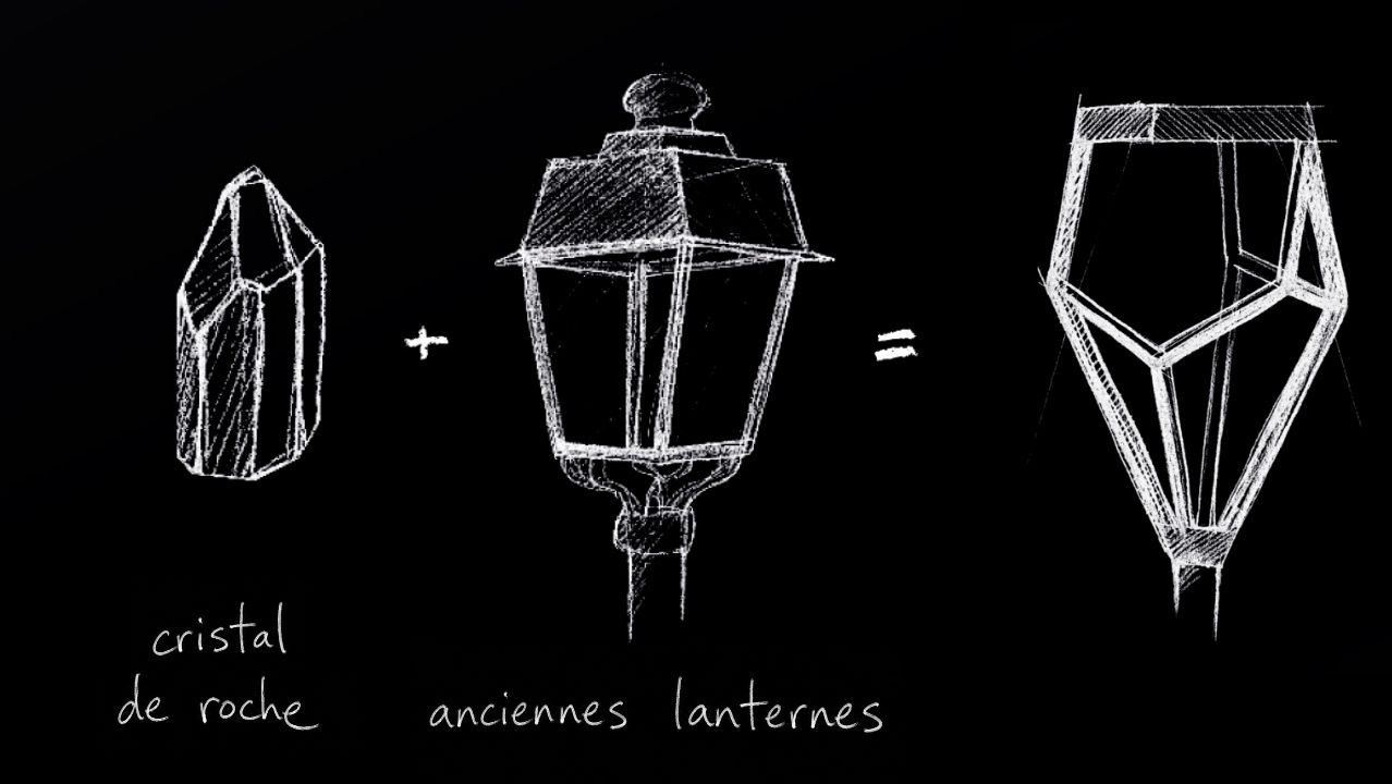 Inspiré par la roches luminaires urbains