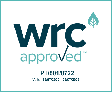 A wrc approved logo is shown on a white background.