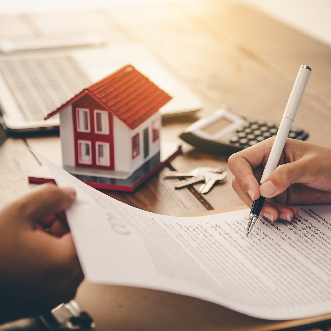 loan specialist doing paperwork