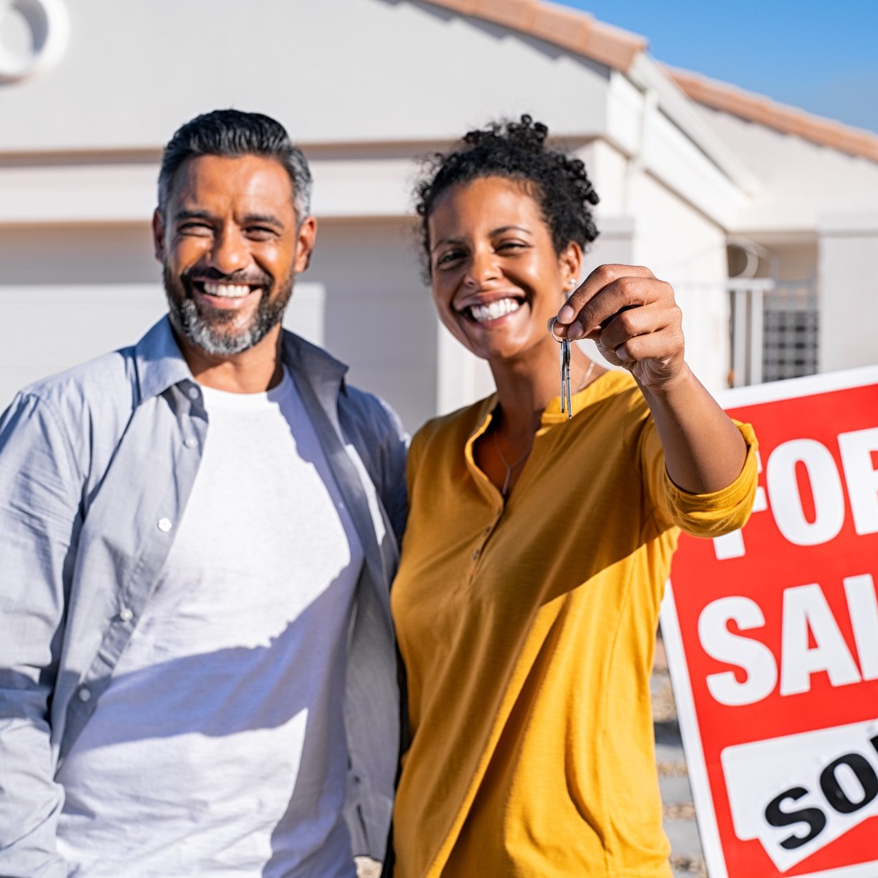 Couple just bought a house
